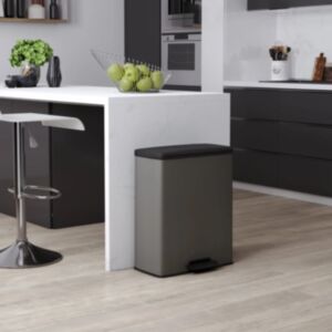 Curver pedaaliga prügikast "Deco", kandiline, 65 l, sinakashall