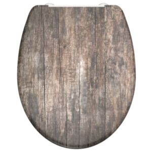 SCHÜTTE столик для стаканов из дюропласта, плавно закрывающийся, принт "OLD WOOD"
