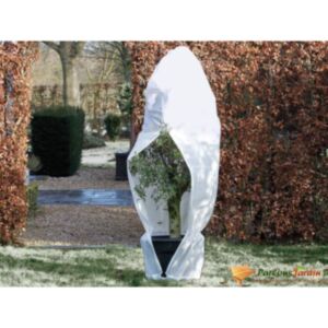 Nature ziemas vilnas pārvalks ar rāvējslēdzēju 70 g / m² balts 1,5 x 1,5 x 2 m