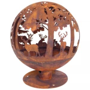 Esschert Design āra kamīns ar 57,5 x 57,5 x 66 cm rūsu