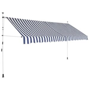 U24 saliekams nojume, zili balta svītraina, 350 cm