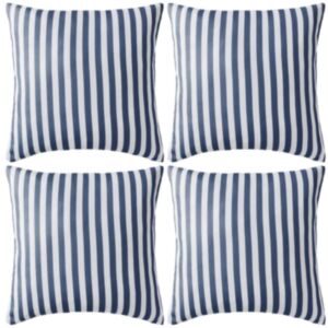 Pood24 aiapadjad, 4 tk, triibulise mustriga, 45 x 45 cm, tumesinine