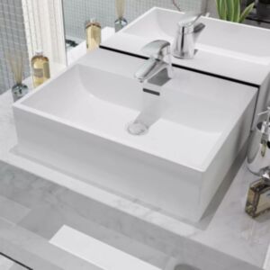 Керамическая мойка U24i с отверстием под смеситель 51,5 x 38,5 x 15 см белый