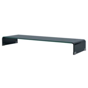 U24i televizora statīvs no stikla 120 x 30 x 13 cm melns
