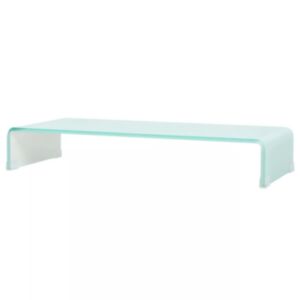 U24i televizora statīvs no stikla 80 x 30 x 13 cm balts
