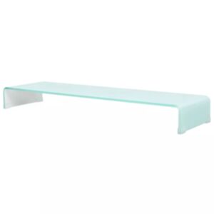 U24i televizora statīvs no stikla 110 x 30 x 13 cm balts