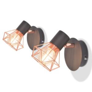 U24 sienas lampas 2 gab. Ar 2 LED kvēlspuldzēm 8 W