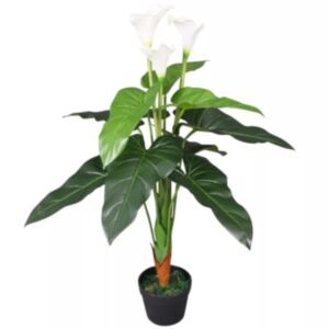 U24 mākslīgais augs ielej 85 cm, balts