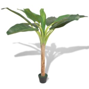 U24 mākslīgais augs ar banānu koka podu 150 cm, zaļš