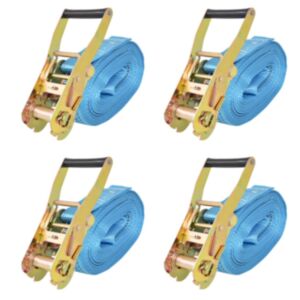 Pood24 pingutitega koormarihmad 4 tk 4 tonni 8 m x 50 mm, sinine