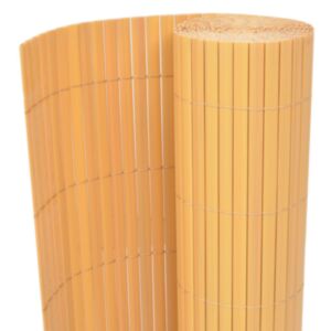 U24 divpusējs žogs, PVC 90 x 300 cm, dzeltens