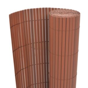 U24 divpusējs žogs, PVC 90 x 300 cm, brūns