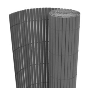 U24 divpusējs žogs, PVC 90 x 300 cm, pelēks