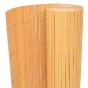 U24 divpusējs žogs, PVC 90 x 500 cm, dzeltens