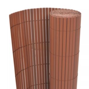 U24 divpusējs žogs, PVC 90 x 500 cm, brūns