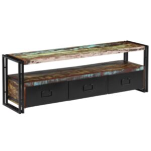 U24 pārstrādāta koka TV skapis 120 x 30 x 40 cm