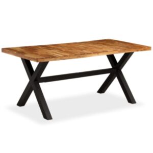U24 pusdienu galds no akācijas un mango koka, 180 x 90 x 76 cm