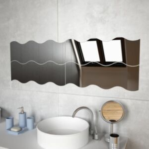 Pood24 seinapeeglid 4 tk, 60 x 18,5 cm, laineline, klaas