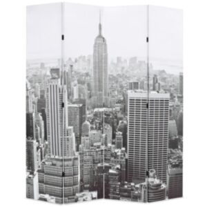 Pood24 kokkupandav sirm 160 x 170 cm, New York, must valge