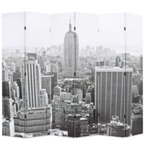 Pood24 kokkupandav sirm 228 x 170 cm, New York, must valge