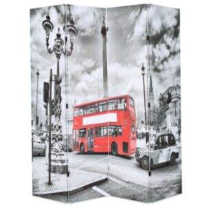 U24 saliekamais ekrāns 160 x 170 cm, Londonas autobuss, melnbalts