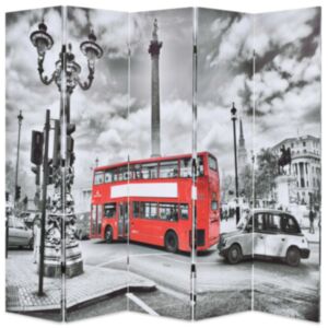 U24 saliekamais ekrāns 200 x 170 cm, Londonas autobuss, melnbalts