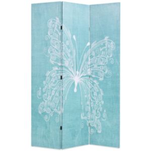 Pood24 kokkupandav sirm 120 x 170 cm liblikaga, sinine