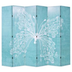 Pood24 kokkupandav sirm 228 x 170 cm liblikaga, sinine