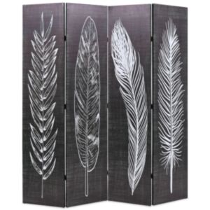 Pood24 kokkupandav sirm 160 x 170 cm, suled, must ja valge