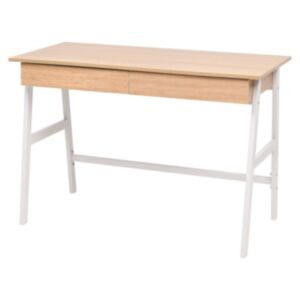 U24 письменный стол, 110 x 55 x 75 см, дуб и белый