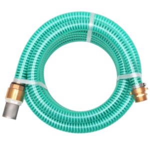 U24 iesūkšanas šļūtene ar misiņa savienojumiem, 10 m, 25 mm, zaļa