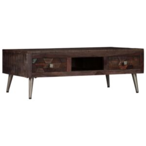 U24 kafijas galdiņš no restaurēta koka 100 x 60 x 35 cm
