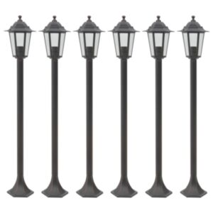 Pood24 aialaternad, 6 tk, E27 110 cm, alumiinium, pronks