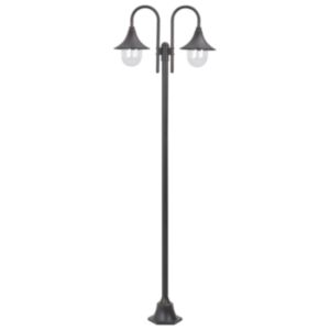 Pood24 aialatern, E27 220 cm, alumiinium, kahe laternaga, pronks