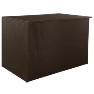 U24 dārza glabāšanas kaste, brūna, 150 x 100 x 100 cm, pulēts rotangpalma