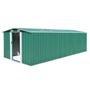 U24 dārza nojume 257 x 597 x 178 cm izgatavota no metāla, zaļa