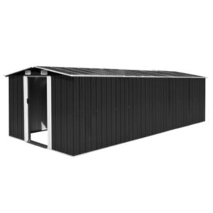 U24 dārza nojume 257 x 597 x 178 cm izgatavota no metāla, antracīta