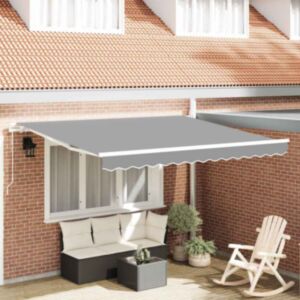 Varikatus Manuaalne Valge 3,5 x 2,5 m Metall