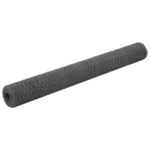 U24 vistu stiepļu dārzs, tērauds ar PVC pārklājumu, 25 x 1,2 m, pelēks