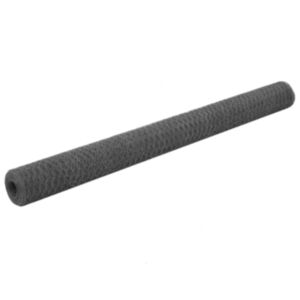 U24 vistu stiepļu dārzs, tērauds ar PVC pārklājumu, 25 x 1,5 m, pelēks