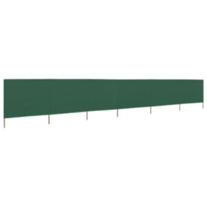 U24 vējstikla siena ar 6 paneļiem, audums, 800 x 80 cm zaļš