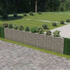 U24 стенка из габиона с покрытием, оцинкованная сталь, 630 x 30 x 100 см