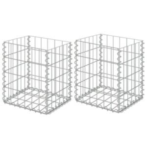 Pood24 gabioonkorvid 2 tk, tsingitud teras 30 x 30 x 40 cm