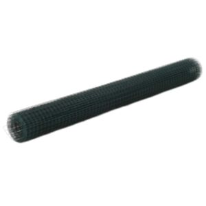 U24 vistu stiepļu dārzs, tērauds ar PVC pārklājumu, 10 x 1,5 m, zaļš
