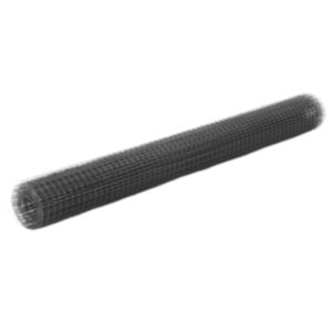 U24 vistu stiepļu dārzs, tērauds ar PVC pārklājumu, 10 x 1,5 m, pelēks
