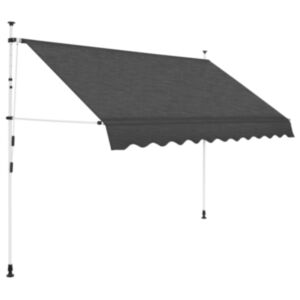 U24 manuāla saliekama nojume, 250 cm, antracīts
