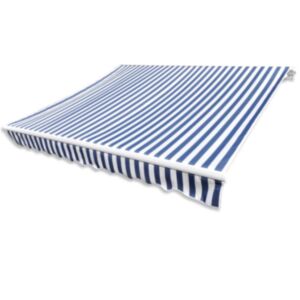U24 markīzes audums, zils un balts, 500 x 300 cm