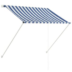 U24 izvelkamais nojume, 150 x 150 cm, zila un balta