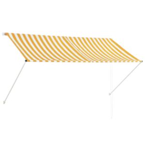 U24 saliekamais nojume, 250 x 150 cm, dzeltena un balta
