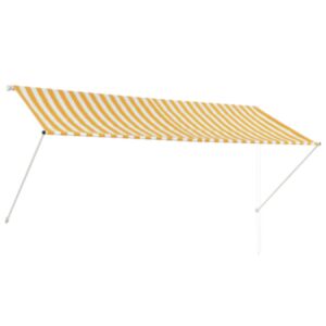 U24 saliekamais nojume, 300 x 150 cm, dzeltena un balta